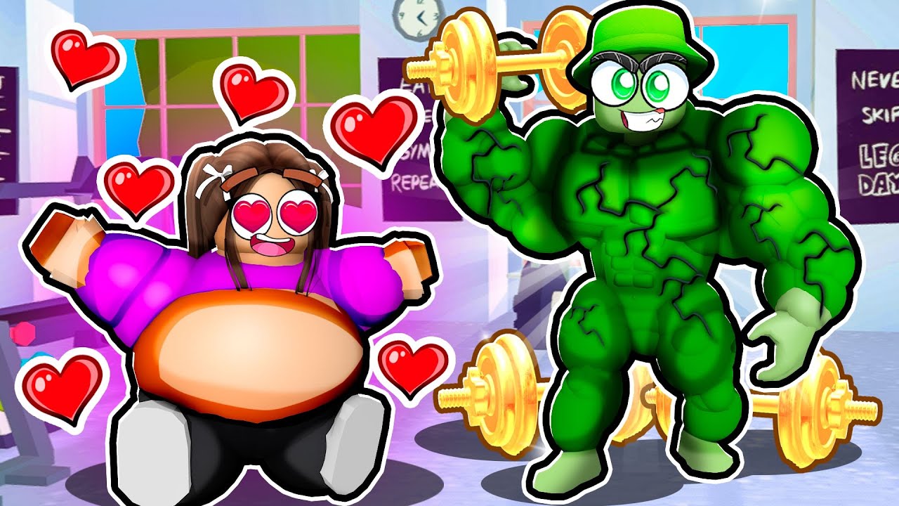 AMOUR INTERDIT entre une FILLE RONDE et un MEC MUSCLÉ sur Roblox BROOKHAVEN !