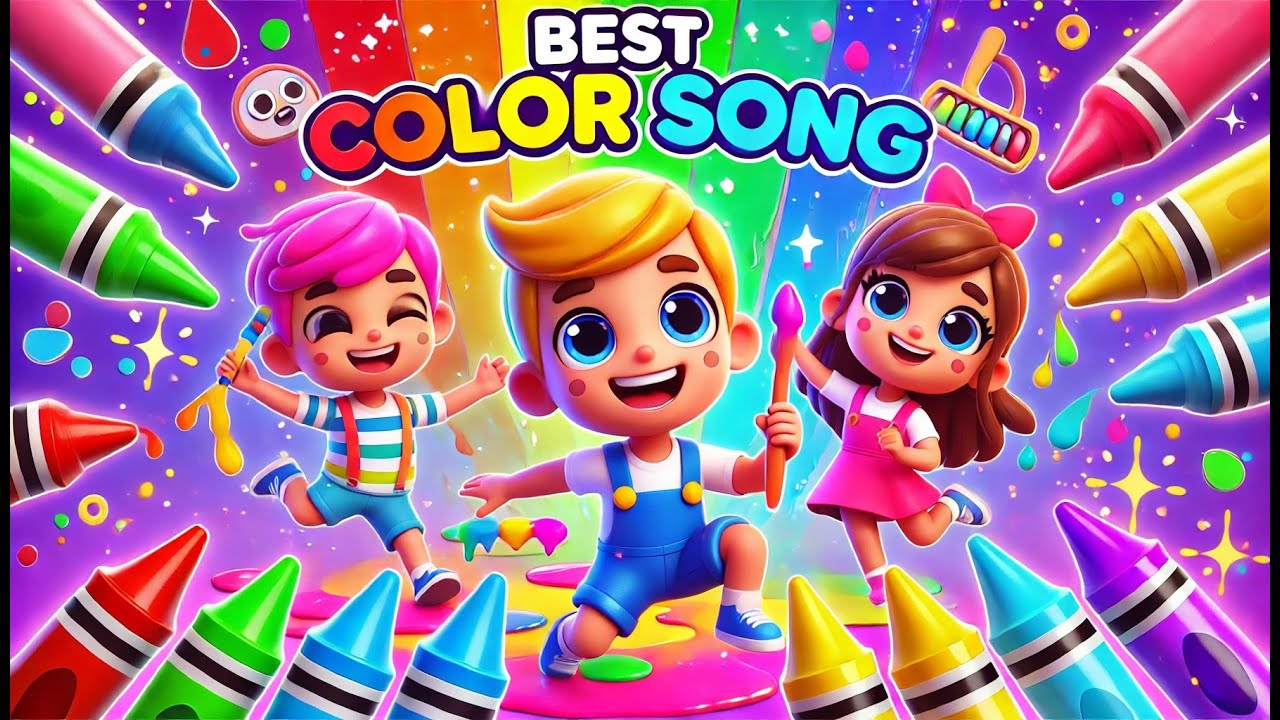 Animal Color Song for Kids | Learn Colors with Cute Animals | Best ...