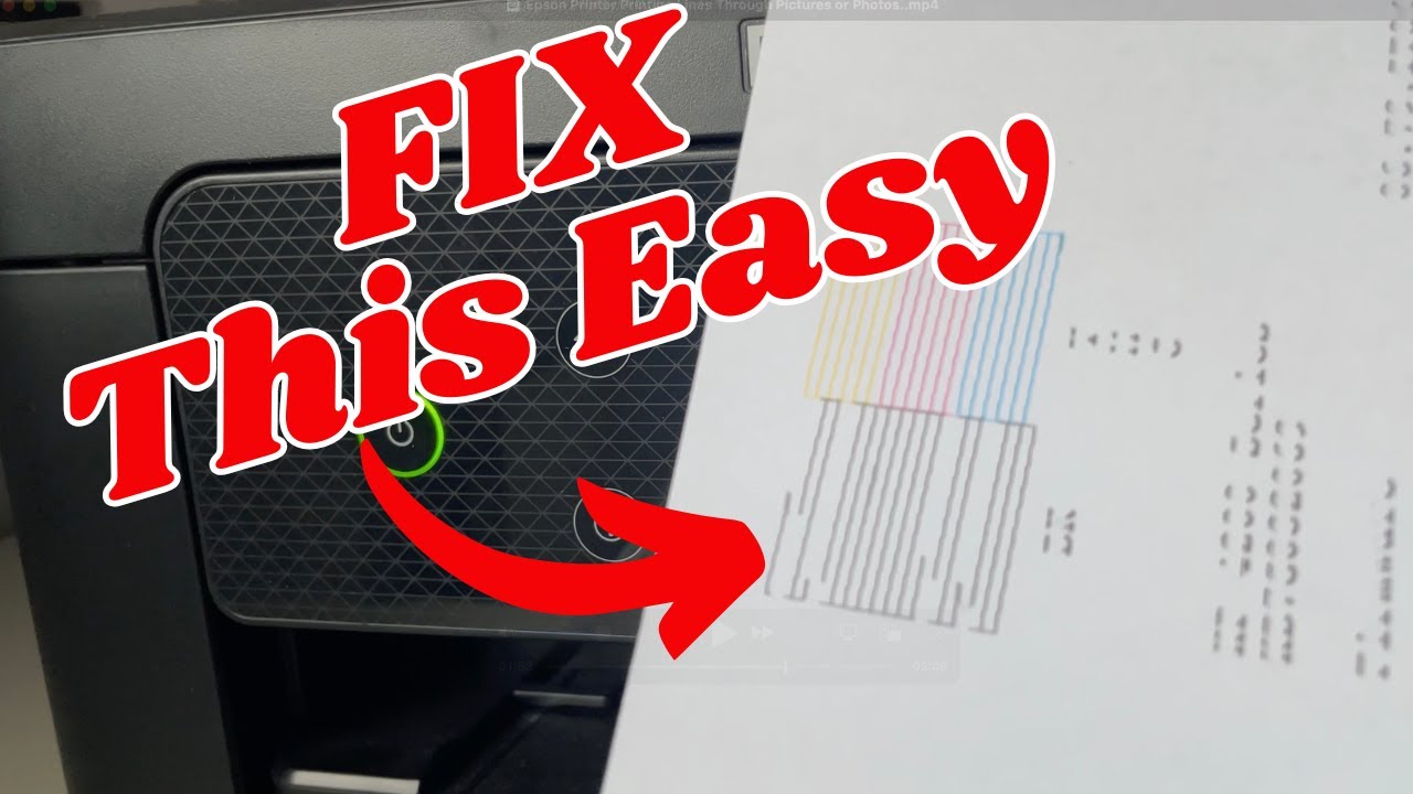 My Printout Has Lines Running Through It. What Should I Do? - YouTube