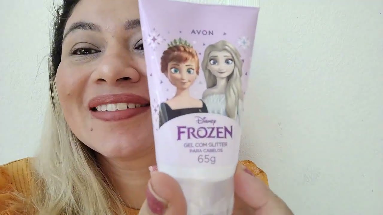 GEL FROZEN AVON COM GLITTER 🪩 LANÇAMENTO 