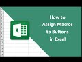 #5 Assigning Macros to Buttons in Excel