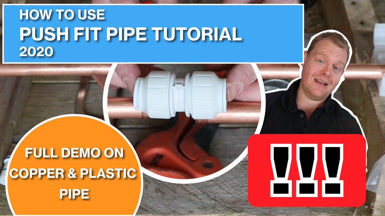 How to use push fit pipe tutorial