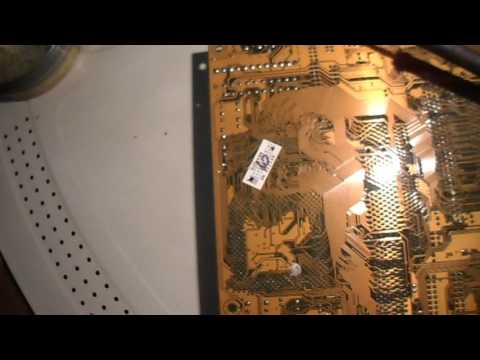 Замена конденсаторов на материнке Replacing the capacitors on the motherboard