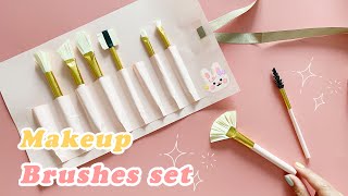 Diy Paper Makeup Brushes / Paper Brushes Set / diy 종이 메이크업 브러쉬