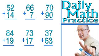 Daily Math Practice - 2 Digit Addition with Regrouping | 2nd Grade | Class 2 Maths ⭐