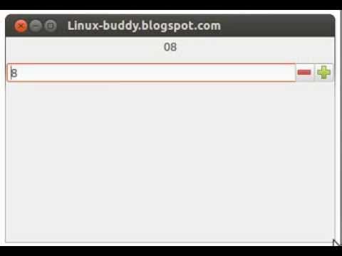 GTK+ example: SpinButton