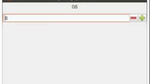 GTK+ example: SpinButton