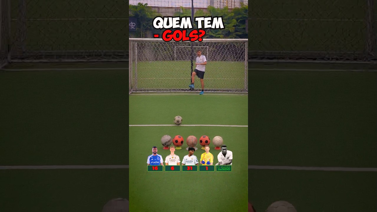 ⚽️❌ QUEM CONSEGUE MENOS GOLS? #shorts #futcerto #futebol