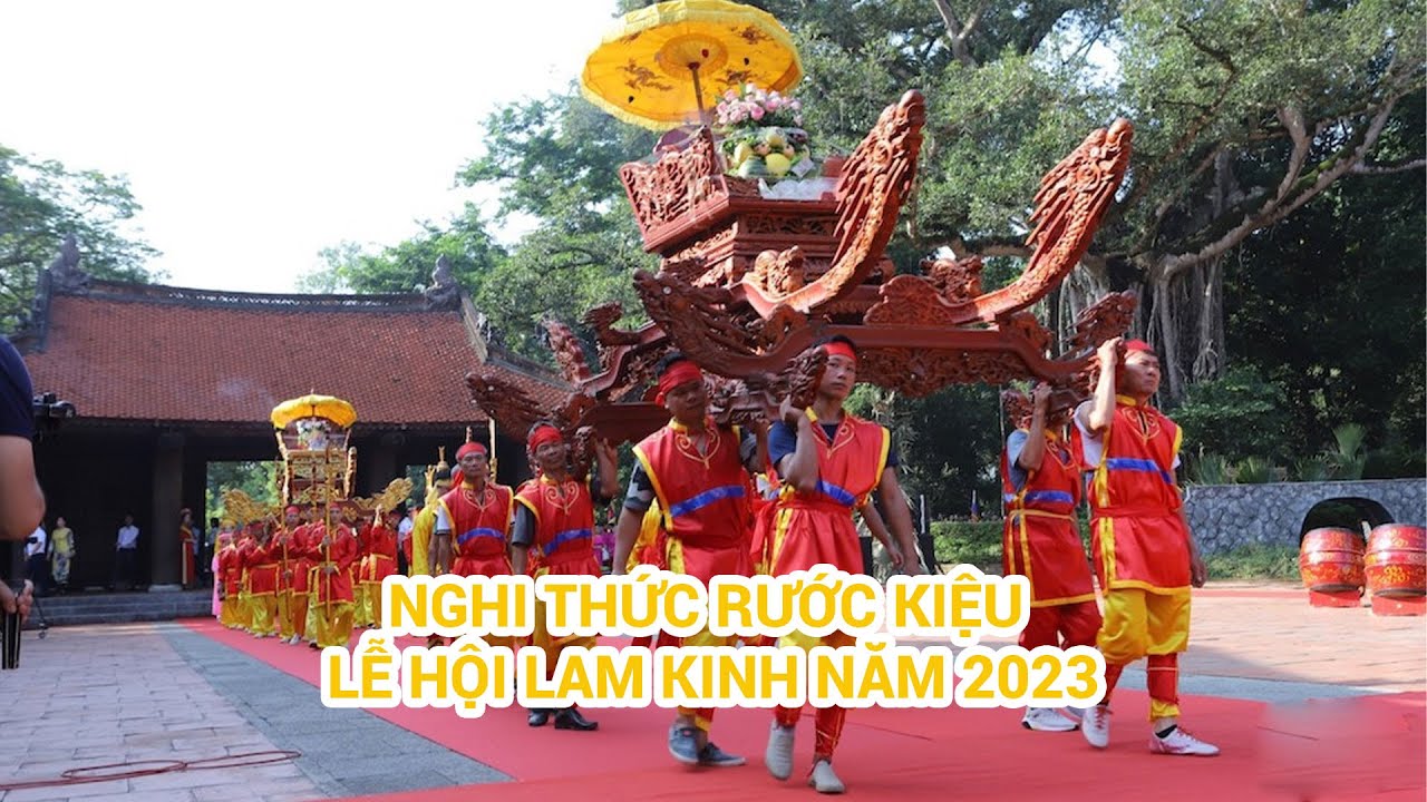 Độc đáo Nghi thức rước kiệu - Lễ hội Lam Kinh năm 2023