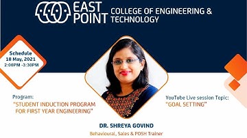 “Student Induction Program” for First Year Engineering organized by EPCET