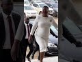 Annet Anita Among arrives at Parliament. What a life!  #uganda #AAA