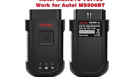 Autel MaxiSys VCI100 Wireless Vehicle Communication Interface Bluetooth Connection to Autel MS906BT