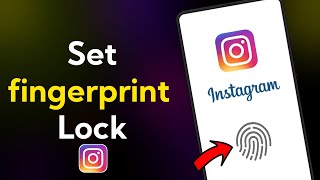 How to Set Fingerprint Lock In Instagram || #LuckyInfotech screenshot 4