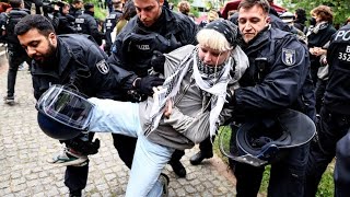 Israel-Hass an der FU: Berliner Polizei räumt Demo