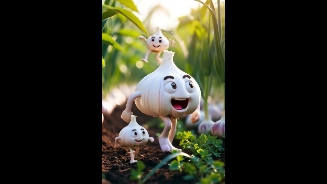 Cute Garlic Family in Garden 🧄 | Funny Animated Garlic Story | Emotional & Comedy Short