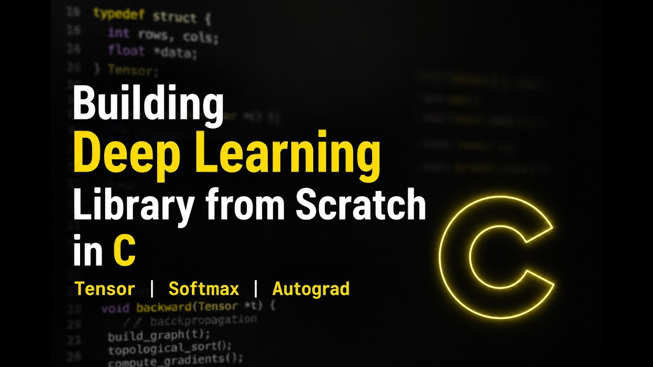 Building Deep Learning Library from Scratch in C | Tensor Softmax ...