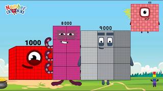 LET'S ADD FOUR RANDOM NUMBERS | NUMBERBLOCKS ADDITION | LEARN TO COUNT | LEARNINGBLOCKS_ID