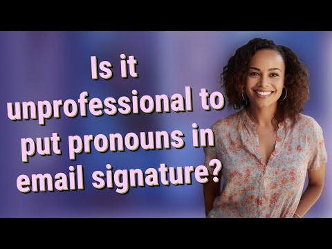 Examples Of Pronouns In Email Signature
