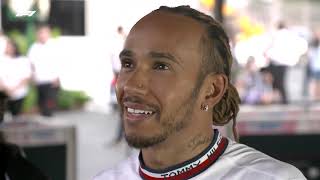 LEWIS HAMILTON POST QUALIFYING INTERVIEW AZERBAIJAN GP 2022