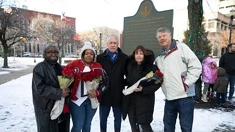 Fischer unveils historic marker memorializing Breo...