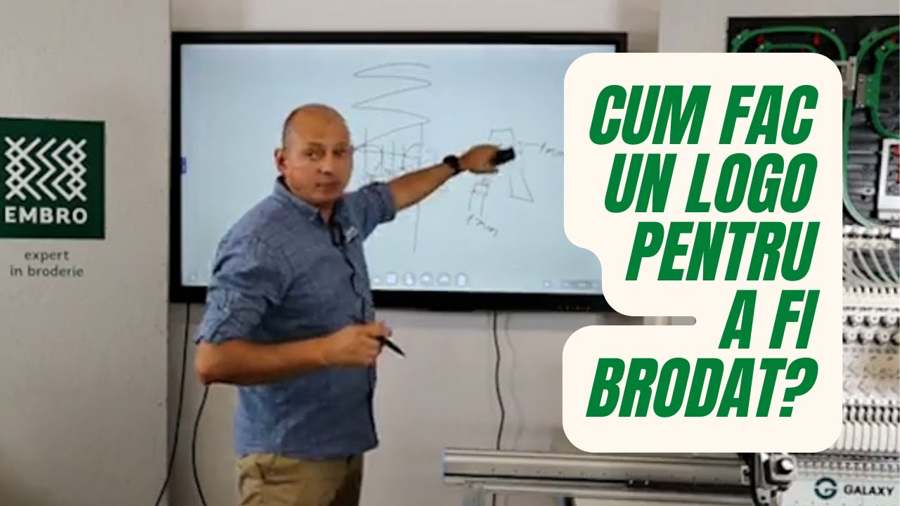 Cum fac un logo pentru a fi brodat? Toma Constantin.