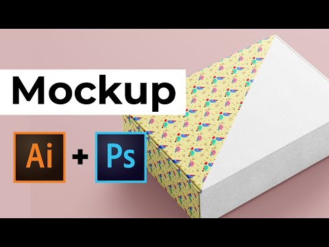 Видео: Как сделать Mockup в Adobe Photoshop Adobe illustrator | Как наложить мокап #Orlovillustrator