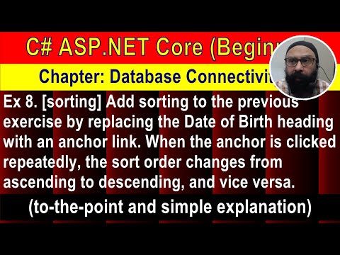 Exercises and Practice Questions on ASP.NET Core Ch3 Ex 8 (2 min Preview) | ASP.NET Core Tutorial