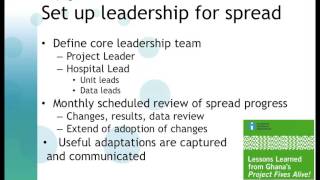 Spreading Quality Just in Time: Leadership for Spread