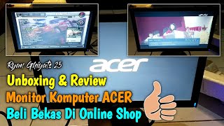 Unboxing & Review of Used ACER P166QL Computer Monitor in Online Shop. Is it Good
