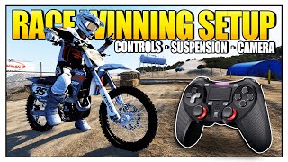 MX BIKES FULL PRO RACE WINNING SETUP! (All Controls/Suspension/Camera)