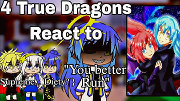 4 True Dragons React to Rimuru Tempest pt#2 |Gacha Reaction|ships:Rimuru x Milim