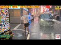 【4k hdr】 3 Hours Heavy Rain Walk in Shinjuku(新宿)Tokyo Japan | Relaxing Natural City ambience