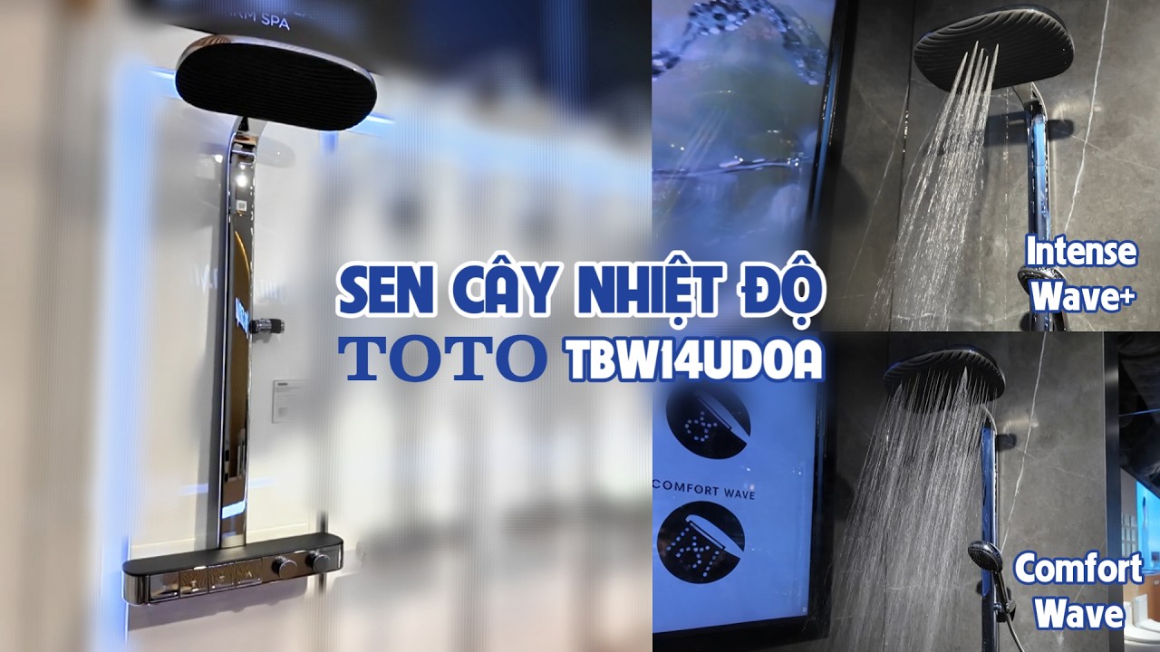 Sen cây nhiệt độ dòng G TOTO TBW14UD0A (kèm vòi xả bồn và kệ để đồ)