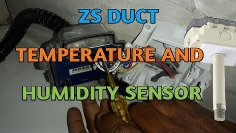 How to install ZS DUCT temperature & humidity sensor || Carrier DUCT sensors ||