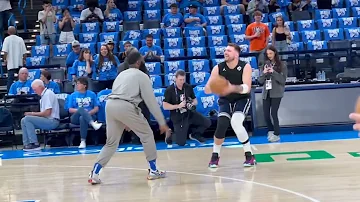 Luka Doncic Prepares for OKC Thunder Game 1 WCSF