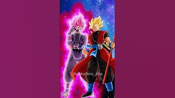 Goku Black SSJ4 Rose VS Xeno Goku #dbs #dbz #dragonball