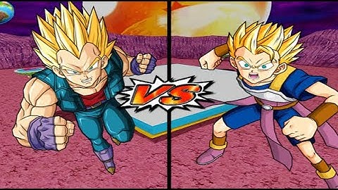 Vegeta GT SSJ vs Cabba SSJ Budokai Tenkaichi 4