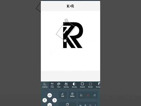R K logo,