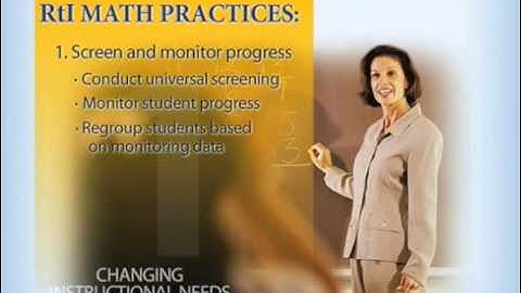 Overview: Assisting Students Struggling with Mathematics: RtI for Elementary and Middle Schools