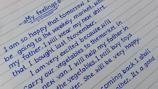 My Feelings A 11Years Old Students Feeling