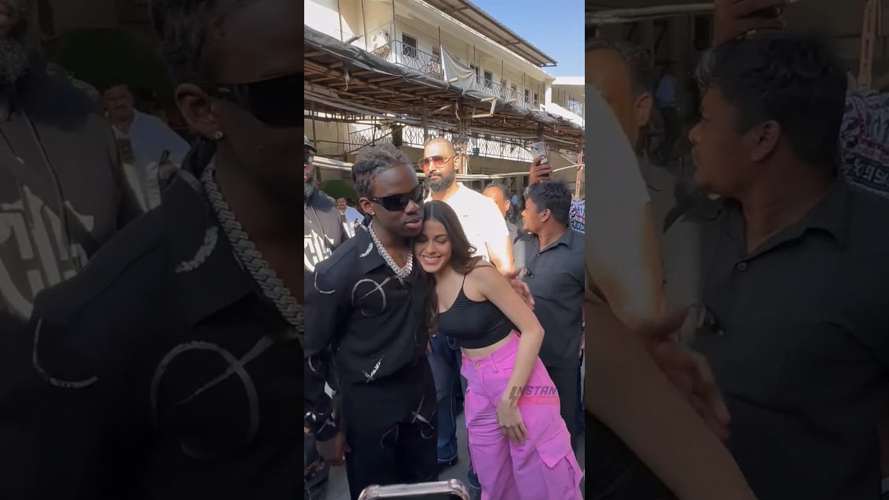 Alaya F Meets International Singer Rema In Film City