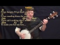 Make you feel my love  banjo cover lesson in d with chordslyrics