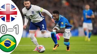England Vs Brazil 0-1- All Goals & Highlights -2024.   #England #brazil #Endrick @SaharaFootball