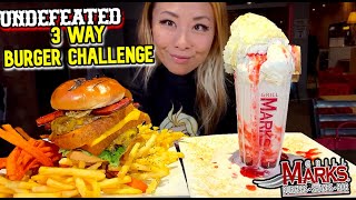 UNDEFEATED 3-WAY BURGER CHALLENGE at Grill Marks in Greenville, SC!!! #RainaisCrazy