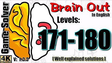 𝐁𝐑𝐀𝐈𝐍 𝐎𝐔𝐓 - Can you pass it? | Level 171 to 180 [ENGLISH]