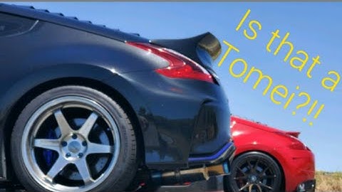 370z Tomei exhaust with ISR Long tube Headers!!