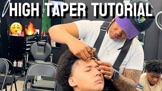 Step by step high taper tutorial | female barber edition  (prod. By @MikeVorisBeats )