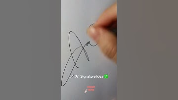 Beautiful Signature Idea for Letter ‘A’ ✅✍🏻 #signatureideas #signature #calligraphy #lettering