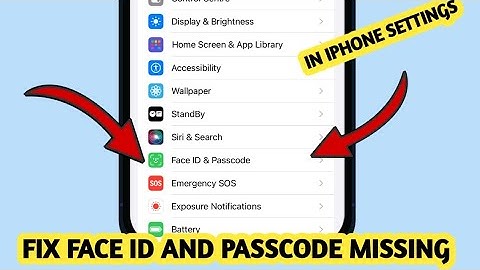 iOS 17: Fix Face ID And Passcode Missing In Settings iPhone(face ID & Passcode not showing settings