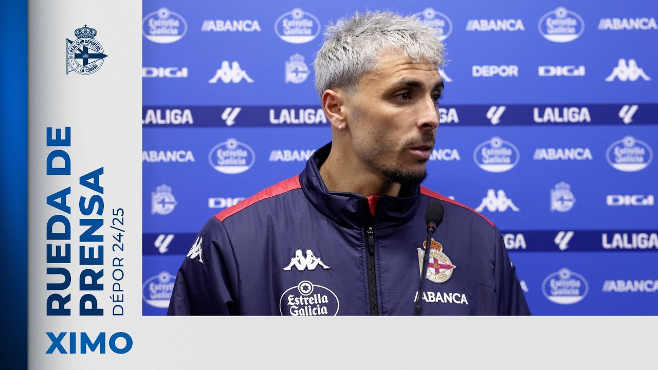 Rueda de prensa de Ximo Navarro tras el RC Deportivo 1-1 Real Zaragoza